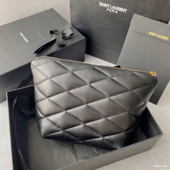 POUCH YSL QUILTED LAMBSKIN IN SADE 0629